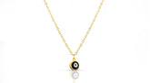 Black Eye Necklace 18K
